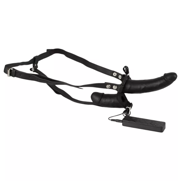 Double Thruster - topitav kahepoolne vibraator - must