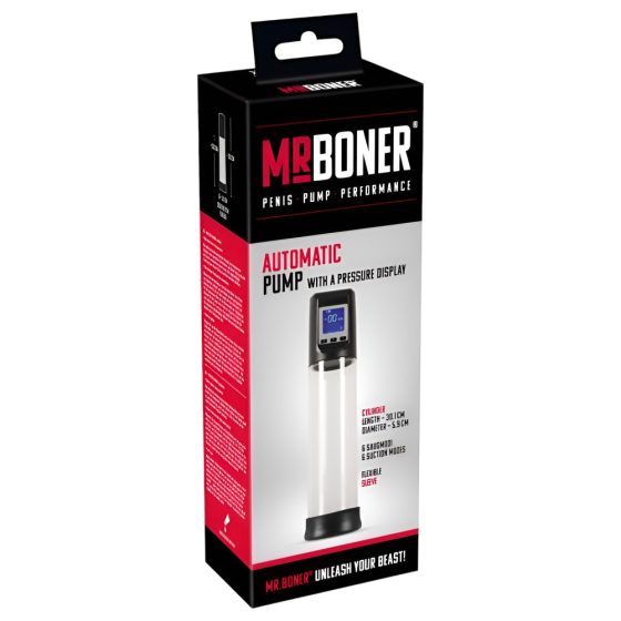 Mister Boner Workout - battery-operated automatic penis pump (translucent-black)
