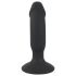 Black Velvets - laetav anaalvibraator dildoga - must