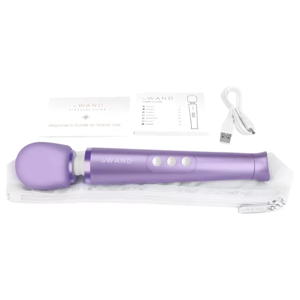 Le Wand Petite - eksklusiivne akuga masseeriv vibraator (lilla)