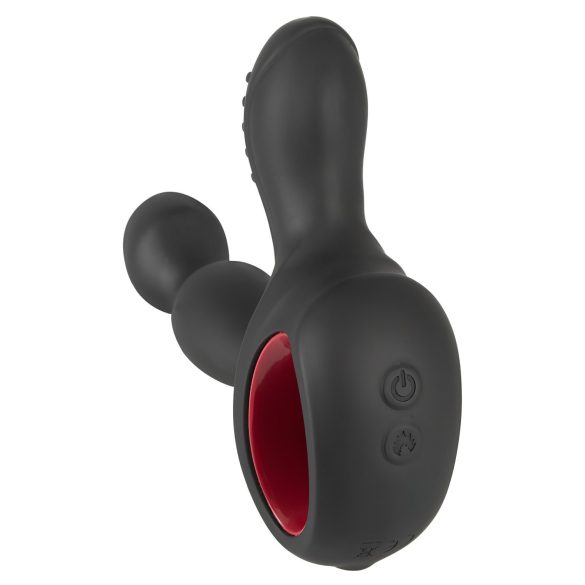 You2Toys Massager - pöörlev, soojendav eesnäärmevibraator (must)