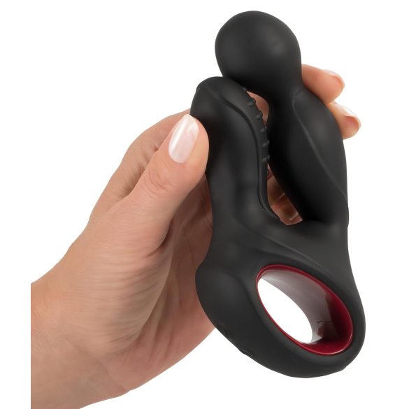 You2Toys Massager - pöörlev, soojendav eesnäärmevibraator (must)