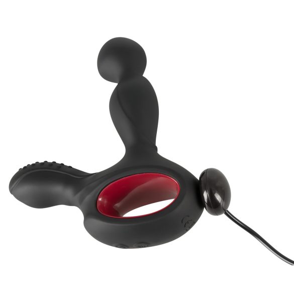You2Toys Massager - pöörlev, soojendav eesnäärmevibraator (must)