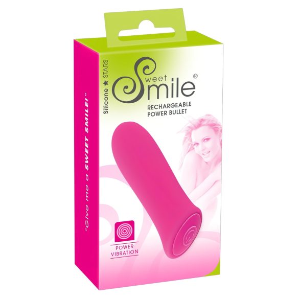 SMILE Power Bullet - akuga, eriti võimas mini vibraator (roosa)
