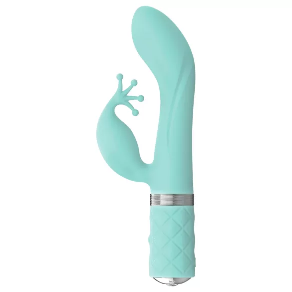 Pillow Talk Kinky - akuga, 2 mootoriga G-punkti vibraator (türkiissinine)