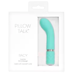   Pillow Talk Racy - G-punkti vibraator - kitsas, laetav - türkiissinine
