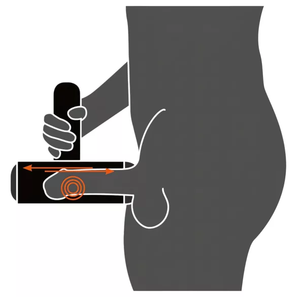 Rebel - akuga üles-alla liikuva vibreeriv masturbaator - must