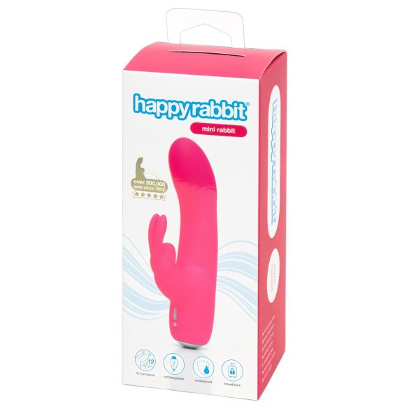 Happyrabbit Mini - laetav jänkuvibraator (roosa)