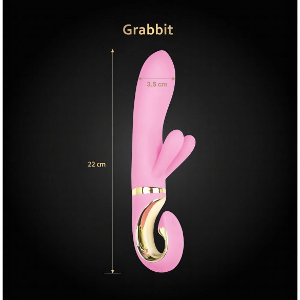 G-Vibe GRabbit - G-punkti vibreerija - 3 mootorit - aku - roosa