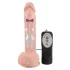 Medical Thrusting - dildo vibratsiooniga, kinnituspõhjaga, pöörlev, naturaalne