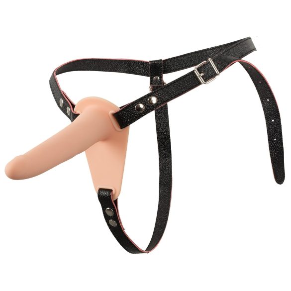 You2Toys - Strap-On - laetav, kinnitatav vibraator (naturaalne)