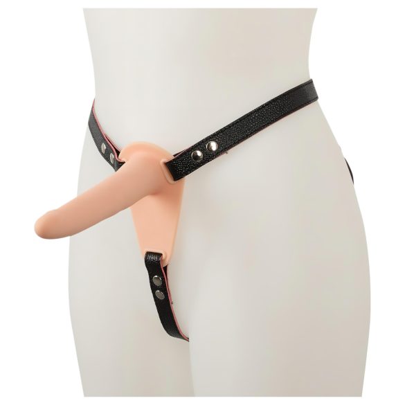 You2Toys - Strap-On - laetav, kinnitatav vibraator (naturaalne)
