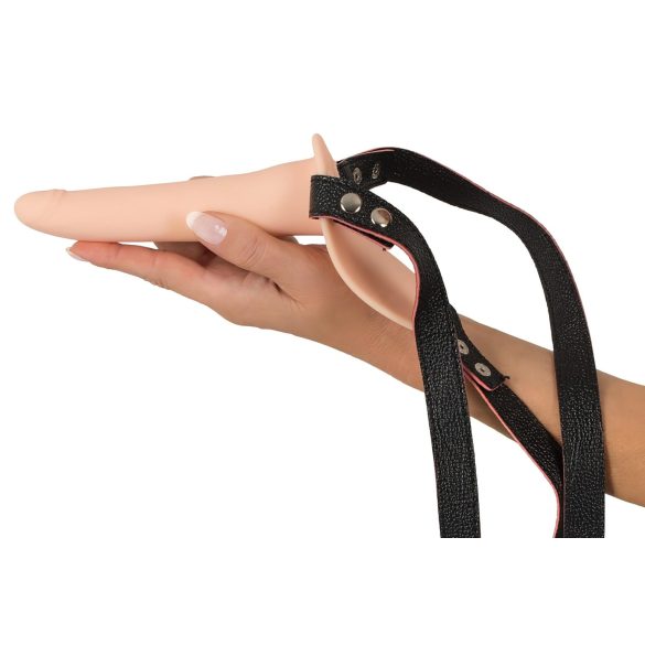 You2Toys - Strap-On - laetav, kinnitatav vibraator (naturaalne)