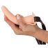 You2Toys - Strap-On - laetav, kinnitatav vibraator (naturaalne)