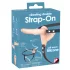 You2Toys - Strap-on topeltvibraator - naturaalne