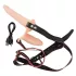 You2Toys - Strap-on topeltvibraator - naturaalne