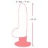 Looduslik realistlik M-nahast dildo iminapaga (naturaalne)