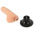 Looduslik realistlik M-nahast dildo iminapaga (naturaalne)