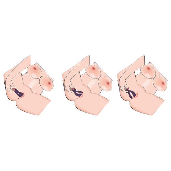 You2Toys Elegant Double - vibreeriv jänkuvibraator - akuga - lilla