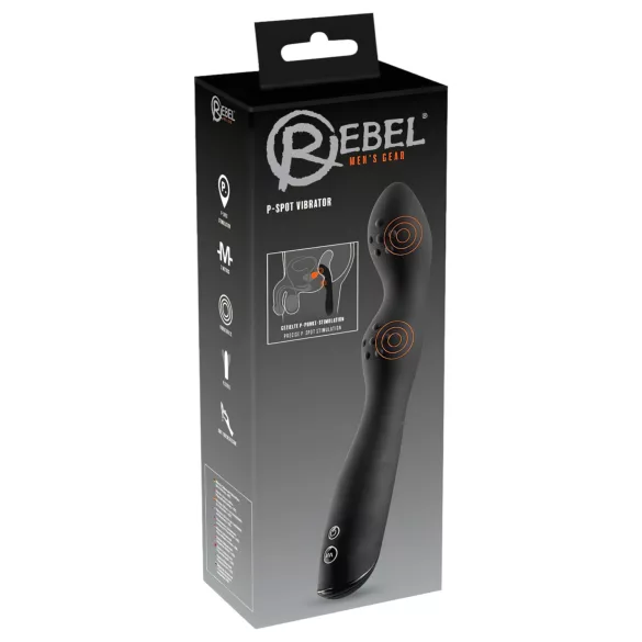 Rebel P-Spot - prostaatavibraator 2 mootoriga - must