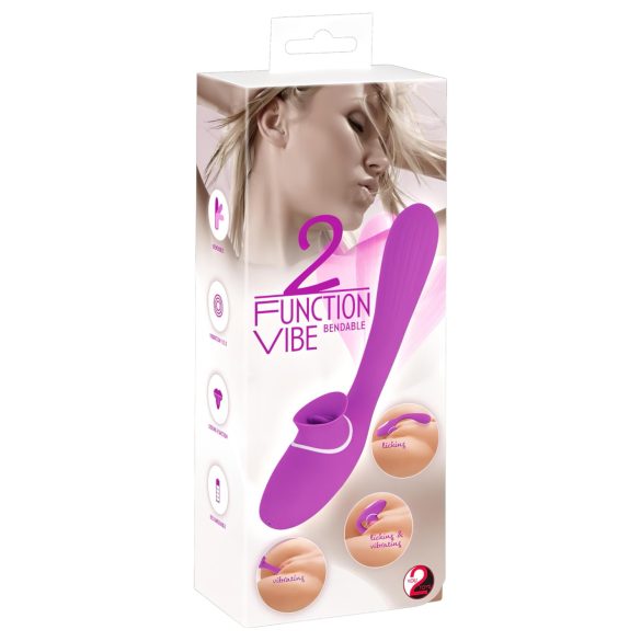 You2Toys 2-ühes Funktsiooni Vibreerija - laetav (lilla)