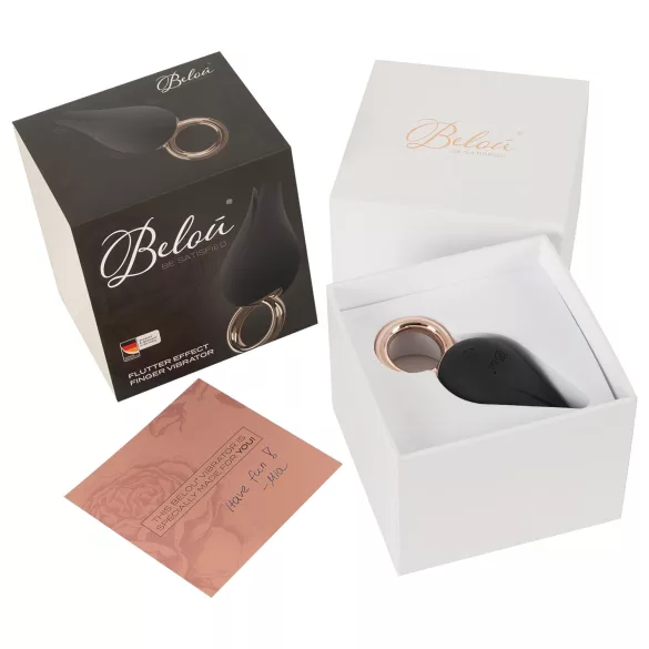 Belou - akuga veekindel kliitori vibraator - must