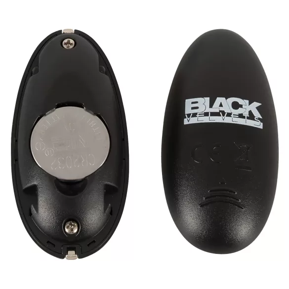 Black Velvets - akuga tuksuv anaalvibraator - must