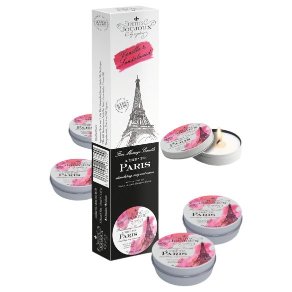 Petits Joujoux Paris - massaažiküünal - vanilje-sandaalipuu (5x43ml)