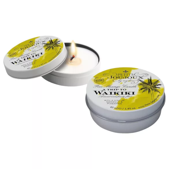 Petits Joujoux Waikiki - massaažiküünal - kookose-ananassi lõhn - 43 ml