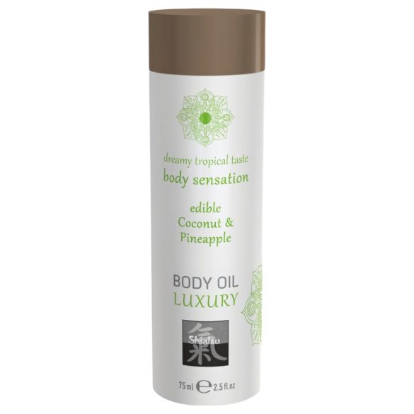 Shiatsu Luxury - söödav massaažiõli - kookospähkel-ananas (75ml)