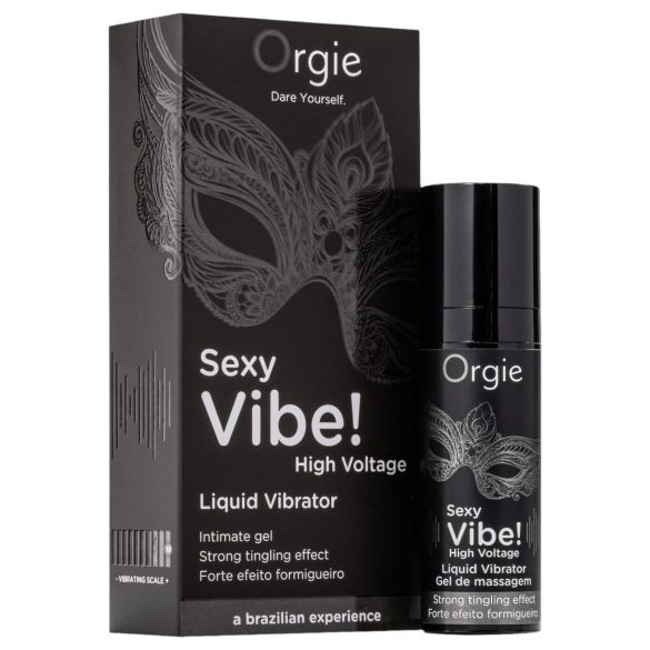 Orgie Sexy Vibe High Voltage - unisex vedel vibraator (15 ml)