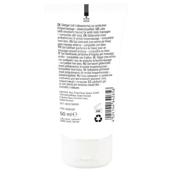 Lick it! - söödav libesti ja massaažigeel - maasikas - 50ml