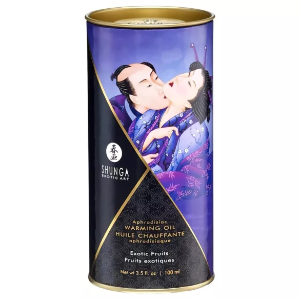 Shunga - soojendav massaažiõli - eksootilised puuviljad 100 ml