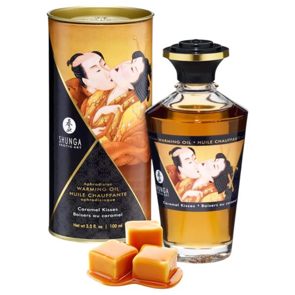 Shunga - soojendav massaažiõli - karamell (100 ml)