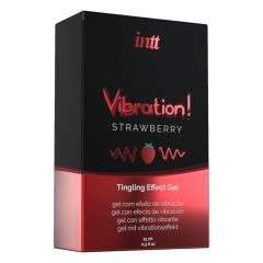 Intt Vibration! - tekutý vibrátor - jahoda (15ml)