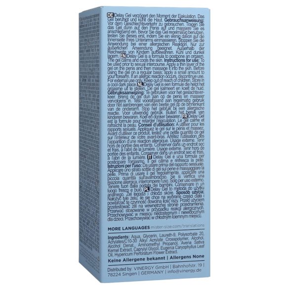 Mister Size - viivitusega geelsperma suurendamine - 50 ml