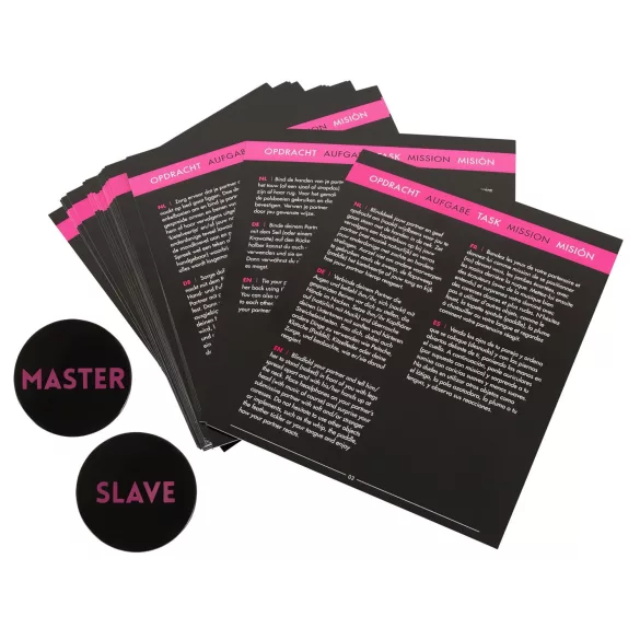 Master & Slave - sidumismängu komplekt - pruun-must