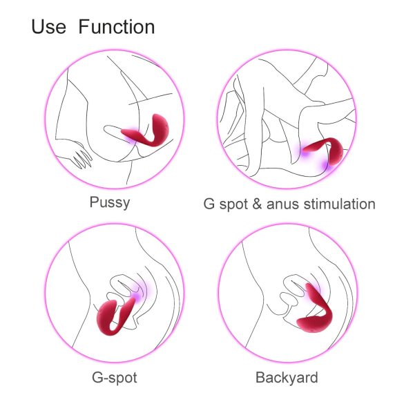 Cotoxo Cupid 2 - kaugjuhitav paarivibraator - punane