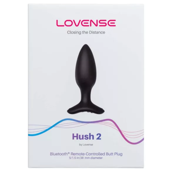 Lovense Hush 2 S - rakenduse juhtimisega anaalvibraator (38 mm, must)
