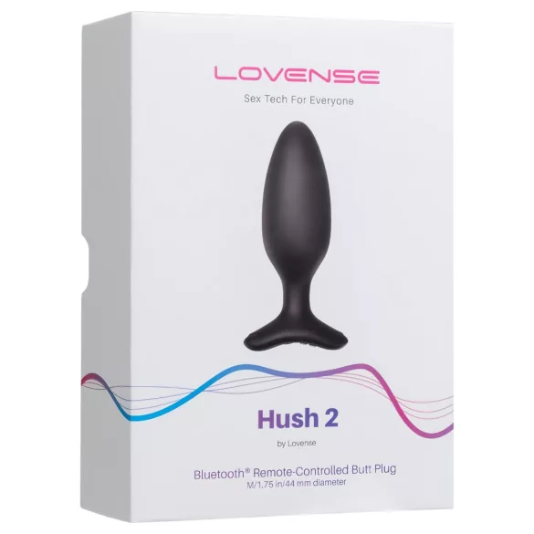 Lovense Hush 2 M - rakendusega juhitav anaalvibraator (45 mm, must)