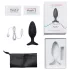 Lovense Hush 2 M - rakendusega juhitav anaalvibraator (45 mm, must)