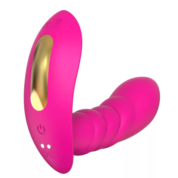 Sunfo - rakenduse juhitav kantav vibrator (roosa)