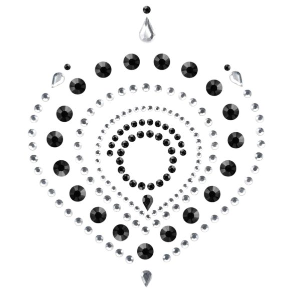 Sädelevad teemandid - intiimehete komplekt - 3 osa - must