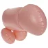 Cock Fighting - täispuhutav strap-on dildo - naturaalne