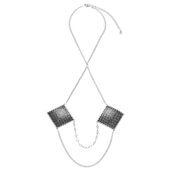 Cottelli - nibukleepsud kaunistustega - hõbedane