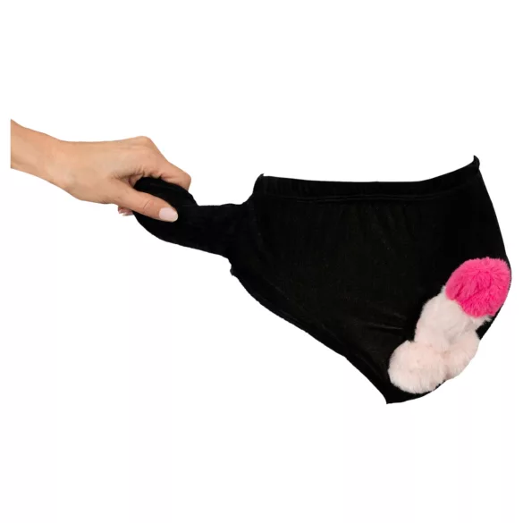 Pumbaga meespükste aluspesu (must)