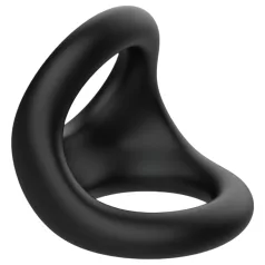 Pulselock Taur - kontuuriga peenise- ja munandiring (must)