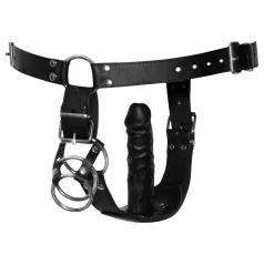 ZADO - nahast stringid dildoga ja 3 peeniserõngaga