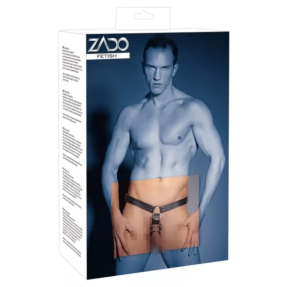ZADO - nahast stringid dildoga ja 3 peeniserõngaga