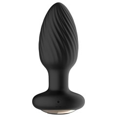   Funny Me 360 - Rechargeable, waterproof, radio controlled anal vibrator (black)
